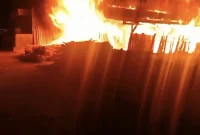 Ket: Foto diambil dari video kiriman warga setempat