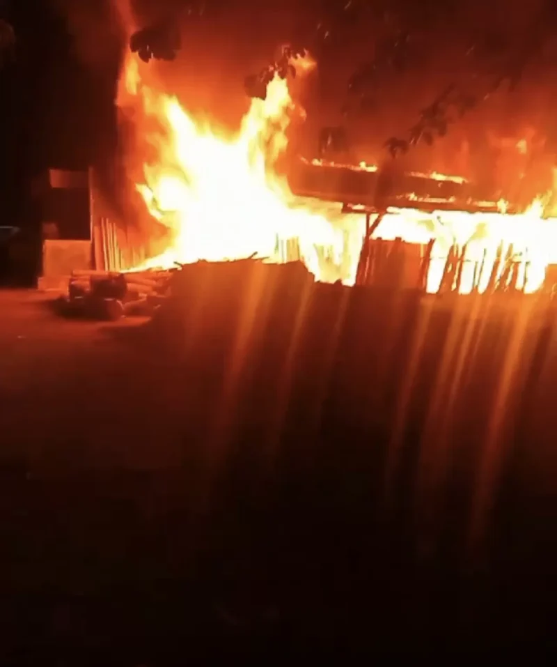 Ket: Foto diambil dari video kiriman warga setempat