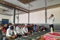 Puluhan Wargabinaan mengikuti Manqib bertempat di masjid At Taqwa Lapas Brebes pada Kamis (4/12/2025). Fot: doc Lapas Brebes.