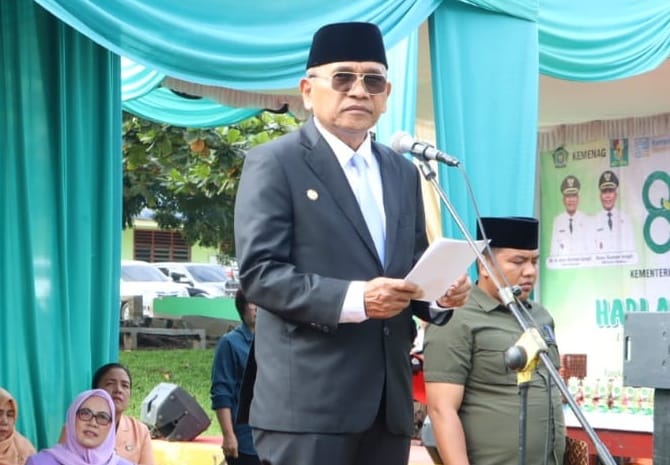 Hadiri Acara Resepsi Hari Amal Bakti Ke-80, Bupati Simalungun Harapkan Kemenag Tetap Menjadi Motor Kerukunan Umat Beragama